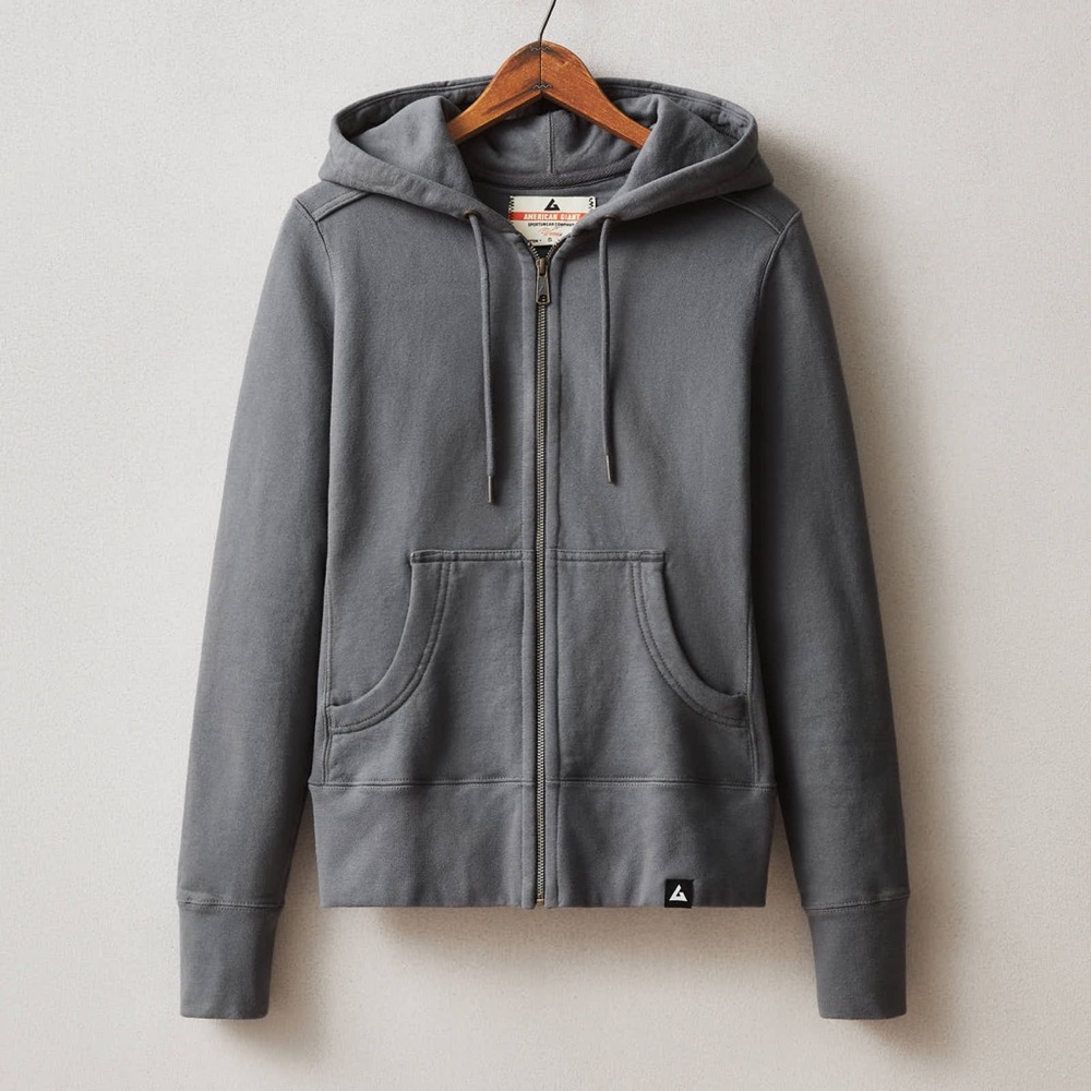 American Giant Classic Full Zip Jacket Women S Color Iron